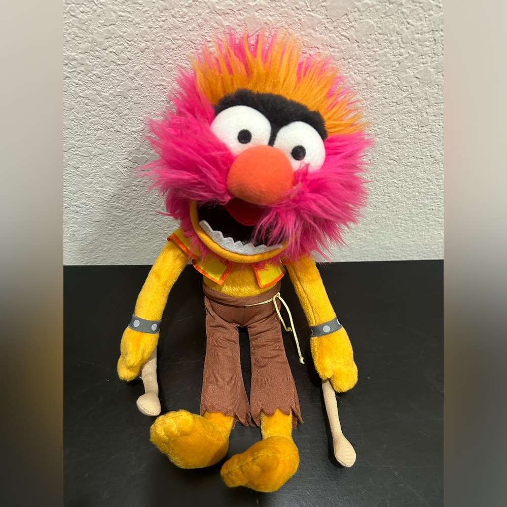 The Muppets Most Wanted Animal Drummer 18" Plush Doll Stuffed HTF Drumsticks